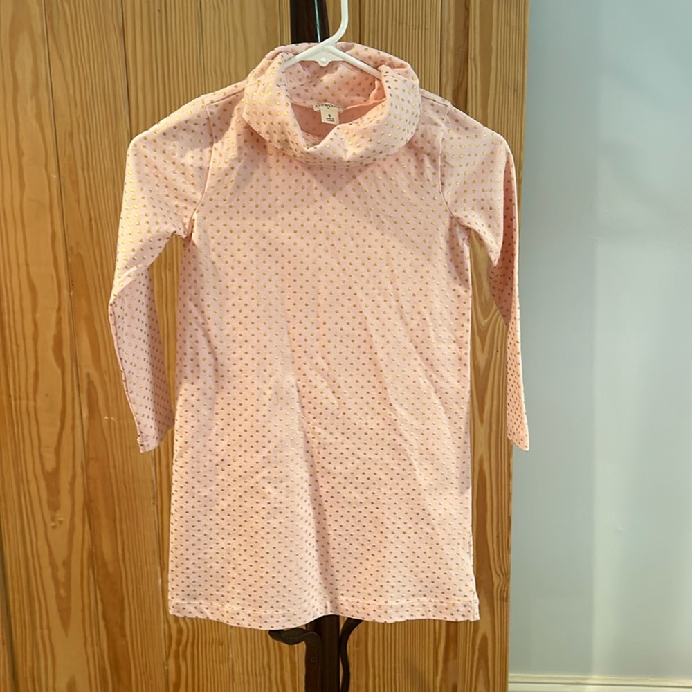 Crewcuts Pink Cowl Neck Dress